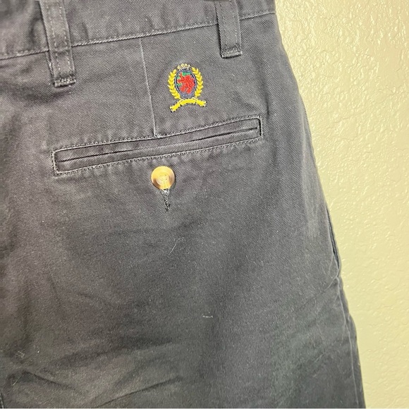 Navy Blue Tommy Hilfiger Cotton Dress Shorts - Picture 3 of 10